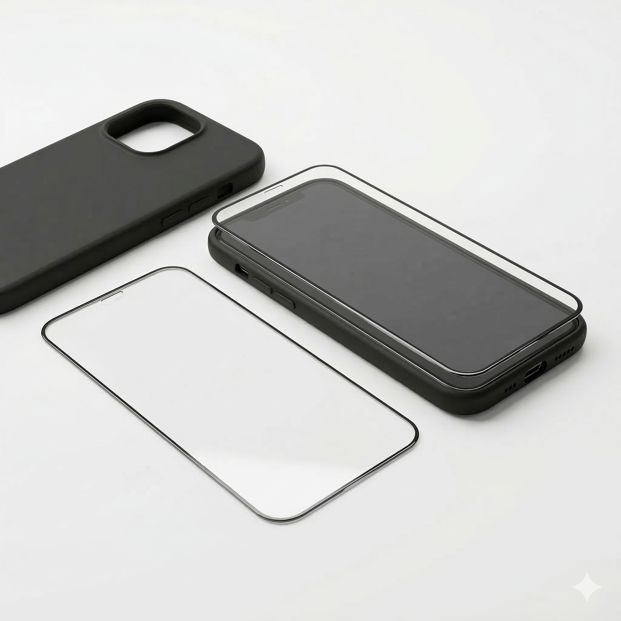Pack Protection Totale: Coque Silicone + Verre Trempé