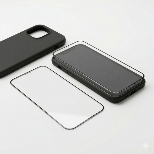 Pack Protection Totale: Coque Silicone + Verre Trempé