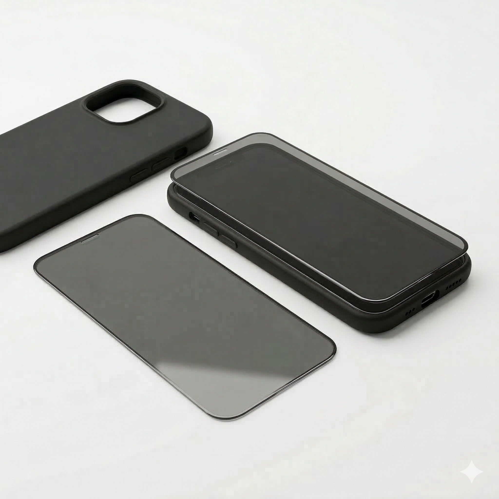 Pack Protection Totale & Confidentialité : Coque Silicone + Verre Trempé Anti-Espion