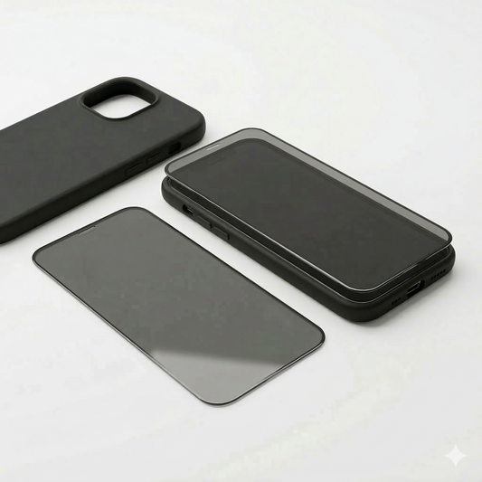 Pack Protection Totale & Confidentialité : Coque Silicone + Verre Trempé Anti-Espion